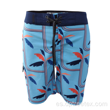 Hombres Rápidos Dry Print Swimsuit Board Shorts de playa